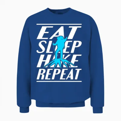Eat Sleep Hike Unisex Sweatshirt - Royal