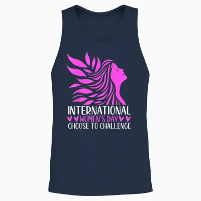 International Women's Day Choose to Challenge Unisex Tank Top - Navy