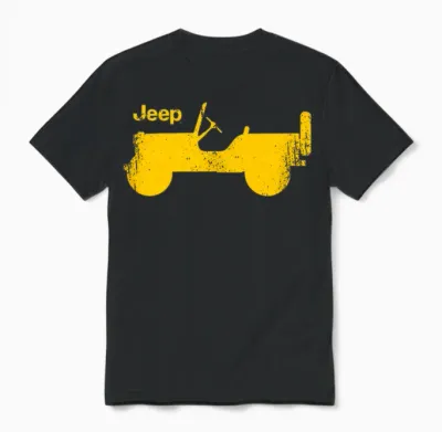 Jeep Willys Profile Unisex T-Shirt - Black