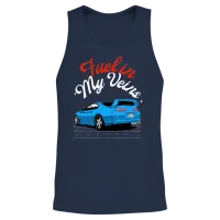 Fueled by Speed – Racing Car Lover Unisex Tank Top - Navy – 2