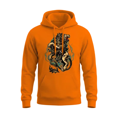 Mad Lion Unisex Hoodie - Safety Orange