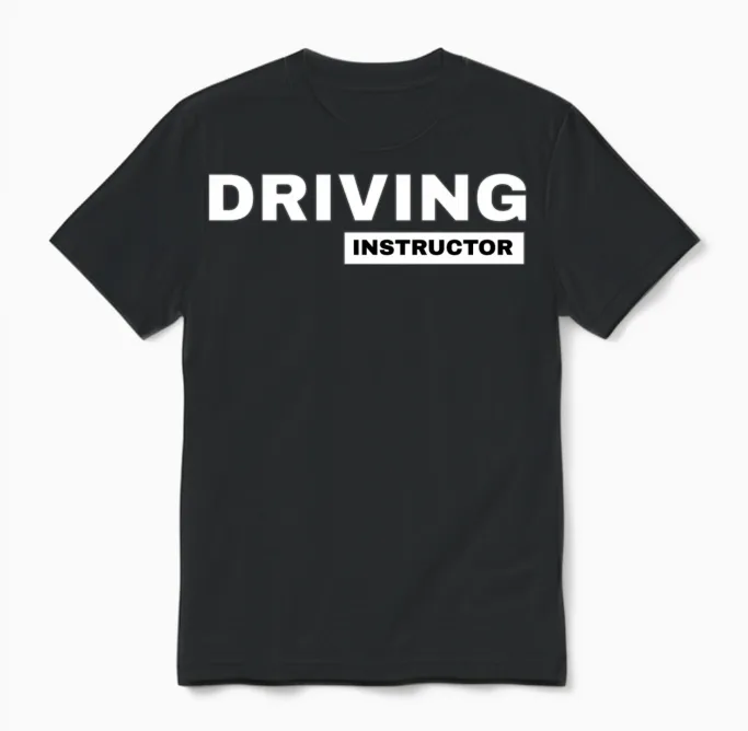 Driving Instructor Driving School Teacherss Unisex T-Shirt in Black