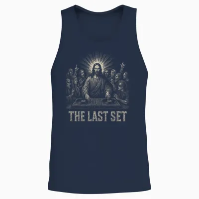 Techno House Electro Minimal Goa Psy Trance Acid Rave Dnb Unisex Tank Top - Navy