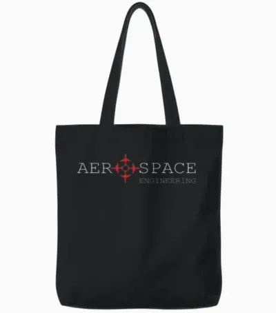 Aerospace Engineering Aircraft Mechanic Tote Bags - Black