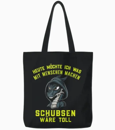 Witzige Geschenke Drache Ironie Schwarzer Humor Sarkastisch Tote Bags - Black