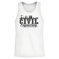 Civil Engineering — Engineers Unisex Tank Top - White – 2