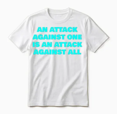 An Attack Against One Unisex T-Shirt - White