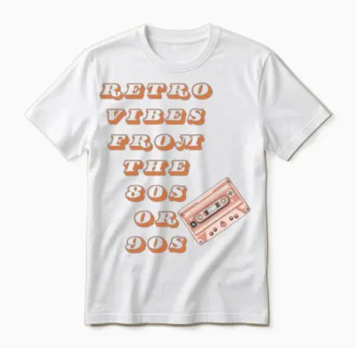 Retro Vibes Unisex T-Shirt - White