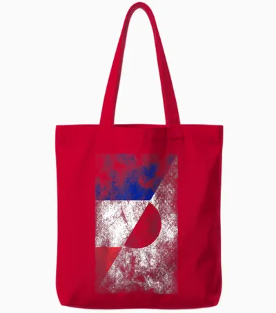 Flags France Japan - French Japanese T-Shirt, Black, S Tote Bags - Red
