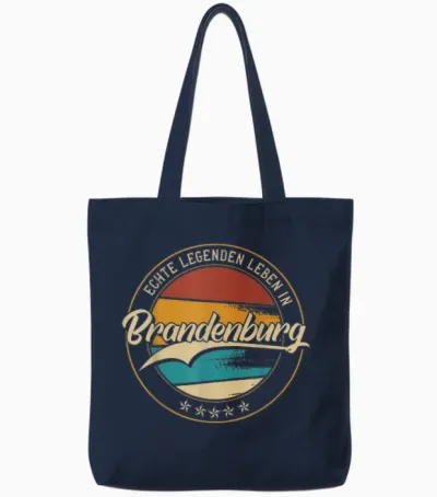 Brandenburg Meine Heimat | Heimatliebe & Geburtsort T-Shirt, Black Tote Bags - Navy