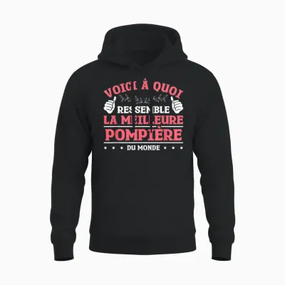 This Is What the World's Best Fireman Looks Like, Black, S Unisex Hoodie - Black