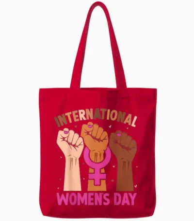 International Women's Day Tote Bags - Red