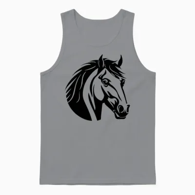 Horse Equine Pony Unisex Tank Top - Sport Grey