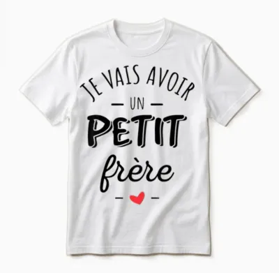 Child I Will Have a Little Brother - Baby Pregnancy Announcement 2 T-Shirt, White, 2 Unisex T-Shirt - White