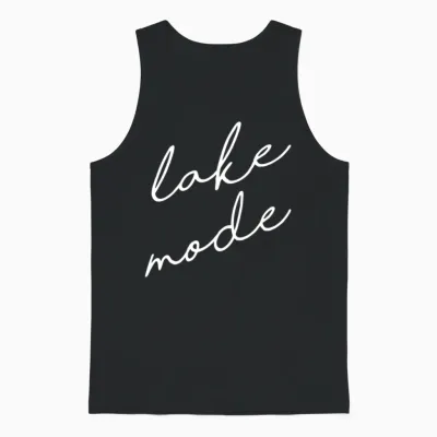 Lake Mode Finger Lakes New York Unisex Tank Top - Black