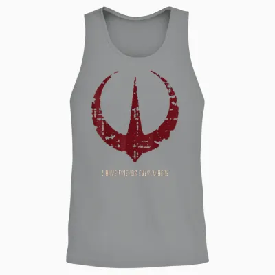 Star Wars Andor I Have Friends Everywhere Quote Rebel Logo Unisex Tank Top - Sport Grey