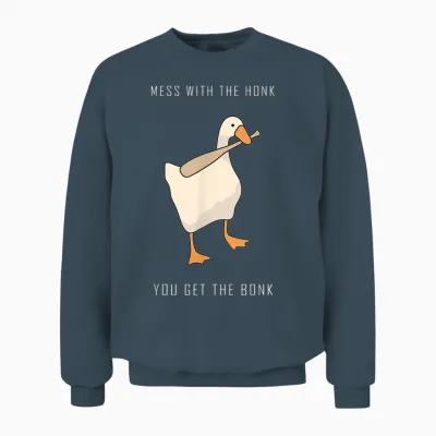 Untitled Goose Game Lustiges Familienspiel Unisex Sweatshirt - Dark Heather