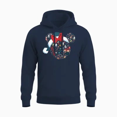 Disney Minnie Mouse Icon Winter Lodge Unisex Hoodie - Navy