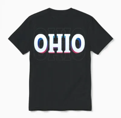 Retro - Ohio City Unisex T-Shirt - Black
