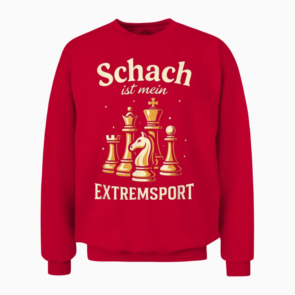 Schach Ist Mein Extremsport - Schachsport Unisex Sweatshirt in Red