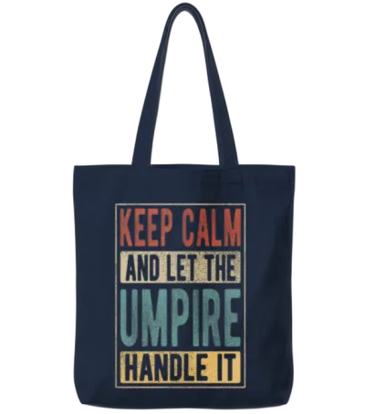 Umpire Retro Gift Tote Bags - Navy
