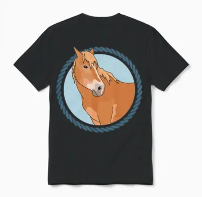 Haflinger Horse Avelignese Horses Unisex T-Shirt - Black