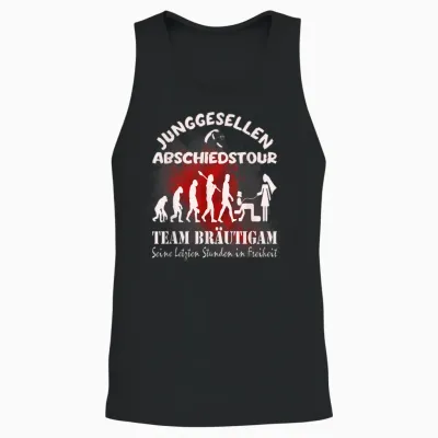 Team Groom Poltern Stag Party Jga Unisex Tank Top - Black