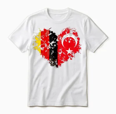 Türkische Flagge Outfit Ideen Für Kinder & Deutschland Türken Flagge Unisex T-Shirt - White