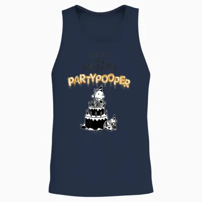 Diary of a Wimpy Kid Party Pooper Cover Unisex Tank Top - Navy