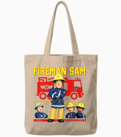 Children's T-Shirt Fireman Sam - Allzeit Bereit Tote Bags - Natural