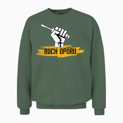 Ruch Oporu Hand with Screwdriver Polish Electrician Unisex Sweatshirt - Military Green