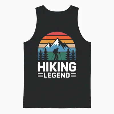Hiking Lover Unisex Tank Top - Black