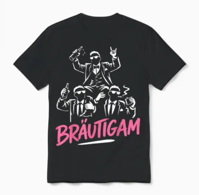 Bräutigam T-Shirt Jga Männer Kostüm Jga Junggesellenabschied Unisex T-Shirt - Black