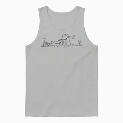 Guggenheim Museum Bilbao Unisex Tank Top - Ash