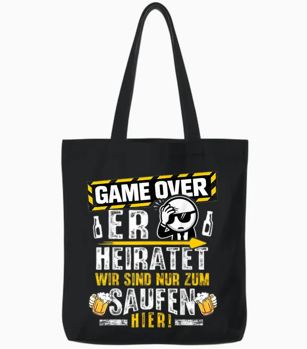 Jga Männer T-Shirt Junggesellenabschied Team Bräutigam Jga Tote Bags in Black