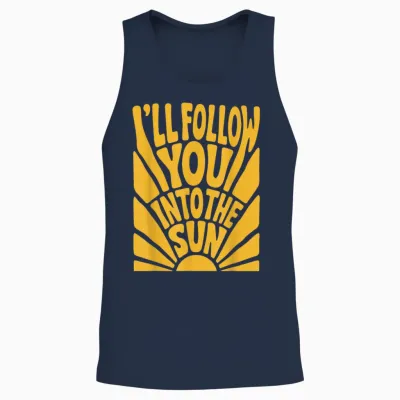 Graphique Rétro Des Années 90 « I 'll Follow You into the Sun Summer » Unisex Tank Top - Navy