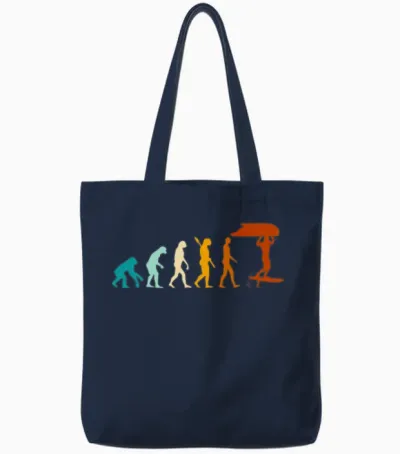 Wing Foiling Evolution - Wingfoiling Hydrofoil Su Tote Bags - Navy