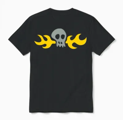 Day of the Tentacle: Hoagie Skull Unisex T-Shirt - Black