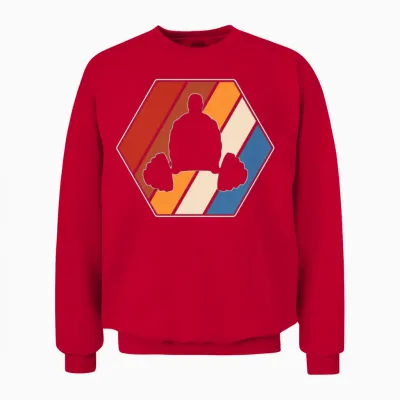 Gym Retro Unisex Sweatshirt - Red