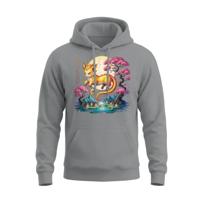 Chinese, Year of the Fire Horse 2026 Unisex Hoodie - Sport Grey