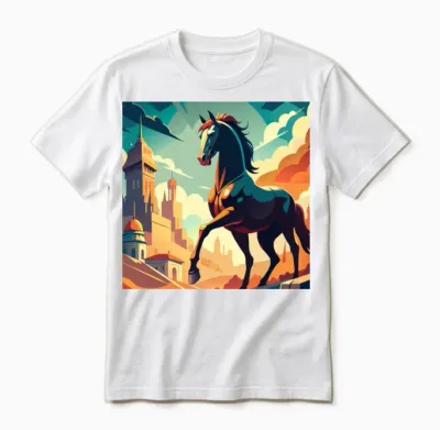 Horse War of Heroes Unisex T-Shirt - White