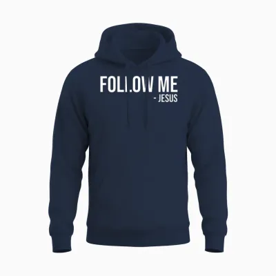 Follow Jesus Unisex Hoodie - Navy