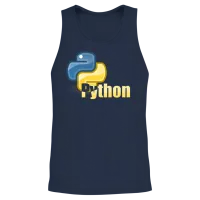 Python Unisex Tank Top - Navy – 2