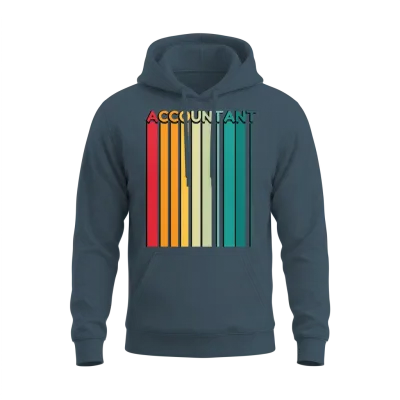 Accountant Retro Unisex Hoodie - Dark Heather