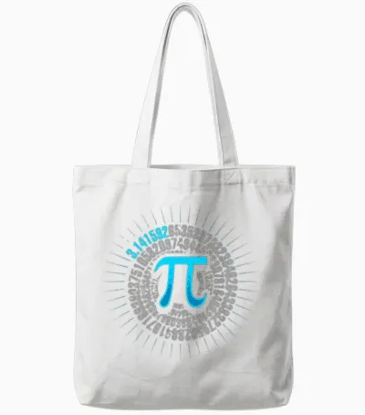 Math Pi Spiral Shirt Pi Symbol 314 Pi Day Math Lover Teacher T-Shirt, Black Tote Bags - White