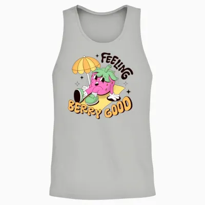 Retro Style Unisex Tank Top - Ash