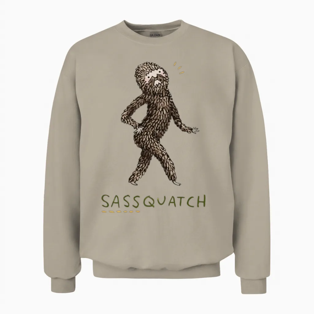 Sassquatch Unisex Sweatshirt in Sand