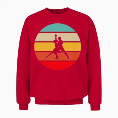 Dance Retro Unisex Sweatshirt - Red