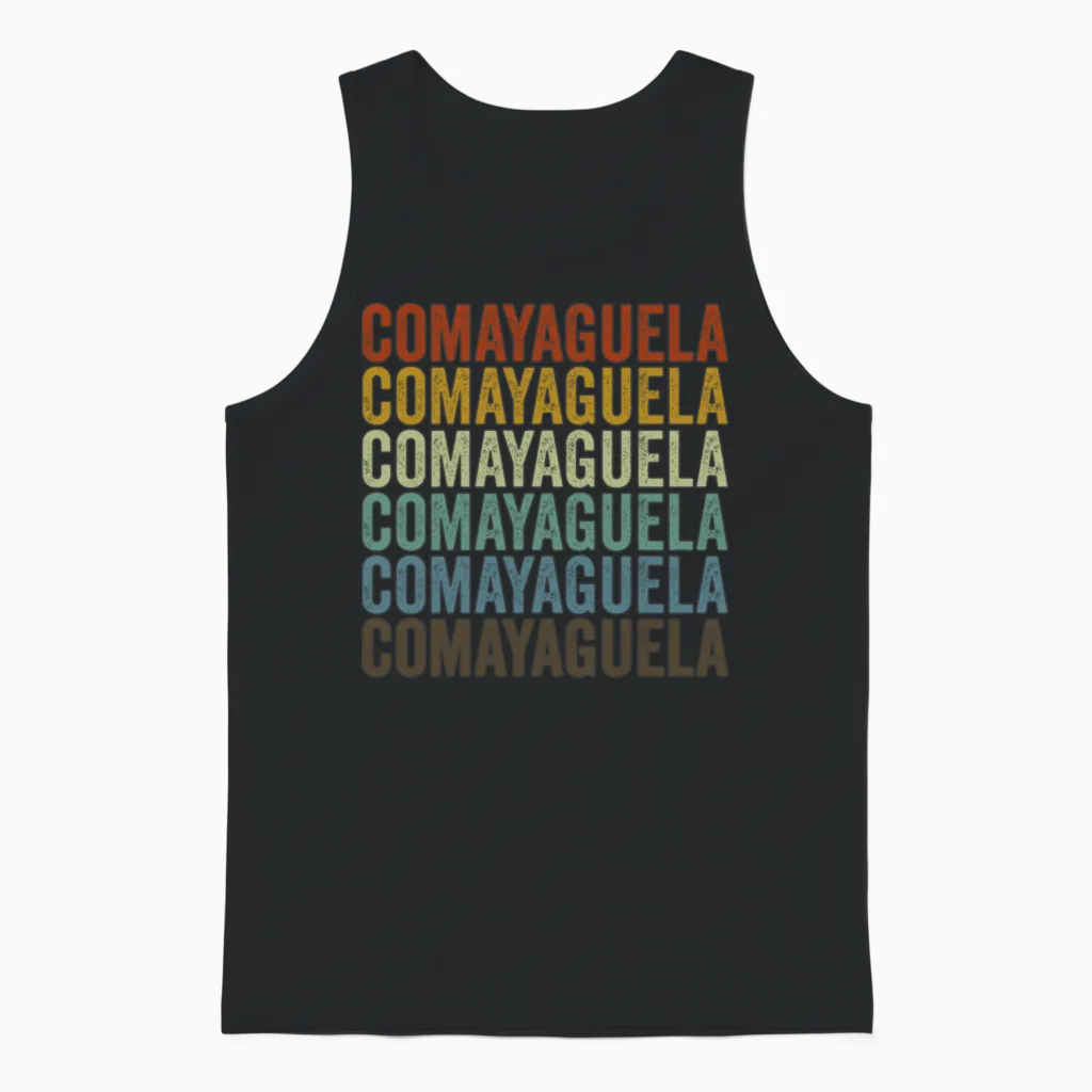 Comayaguela Honduras Retro Vintage Unisex Tank Top - Black