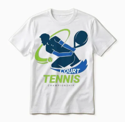Tennis Court Championship Unisex T-Shirt - White